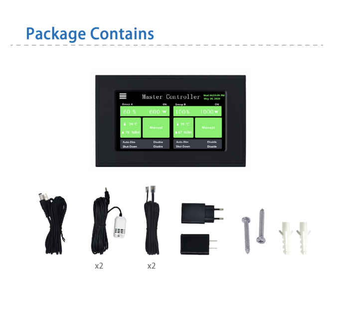 0-10V Dimming Smart LED/HPS Grow Light Controller Systerm Indoor Plant Grow Lighting Controller