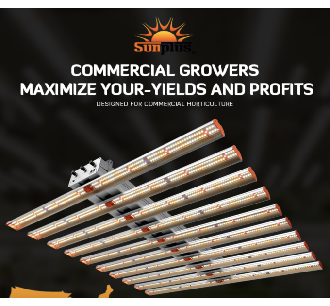 SunDro S1000 Dimmable Samsung Lm301H Osram 660nm Red, Osram 730nm IR, 395nm UV Full Spectrum