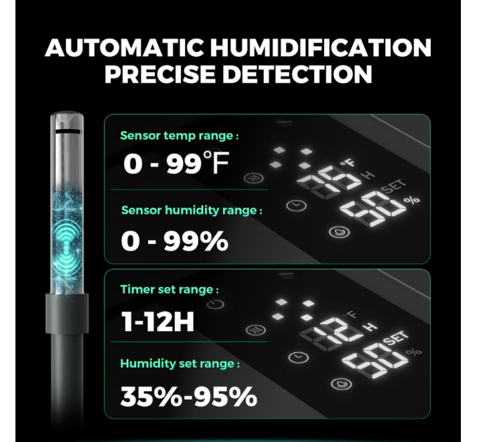 Mars Hydro 5L Ultrasonic Cool Mist Plant Humidifier