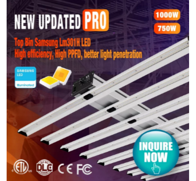 LED лампа Wingrouw Win 1000 Pro Full Spectrum with UV&IR Dimming