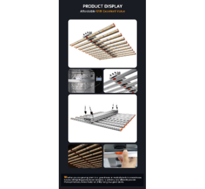 LED лампа SunDro S1000 PRO Dimmable Lm301H Full Spectrum