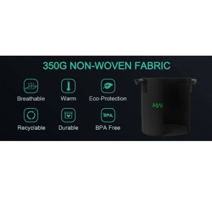 Тканинний горщик Mars Hydro (38л)