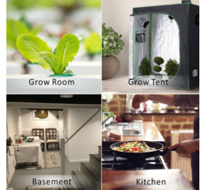 Канальний вентилятор із контролером швидкості Quiet Inline Duct Fan 1410 m³ 200мм