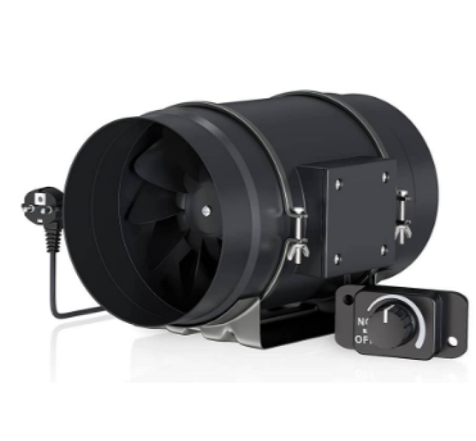 Канальний вентилятор із контролером швидкості Quiet Inline Duct Fan 1410 m³ 200мм