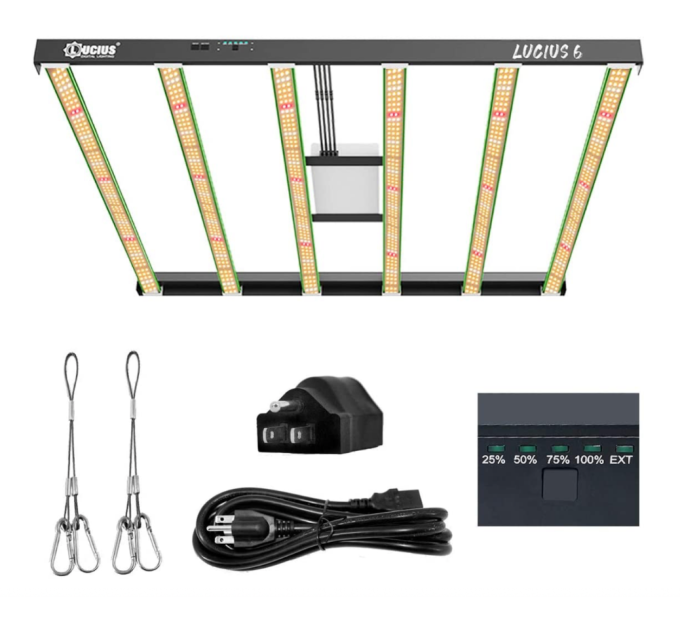 Світлодіодна лампа 600W ECO Lucius Full Spectrum Vertical Farming LED Grow Light
