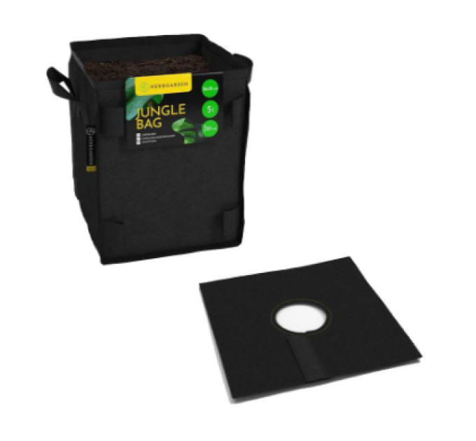 Горщик тканинний + кришка Jungle Bag Square 30L h34cm