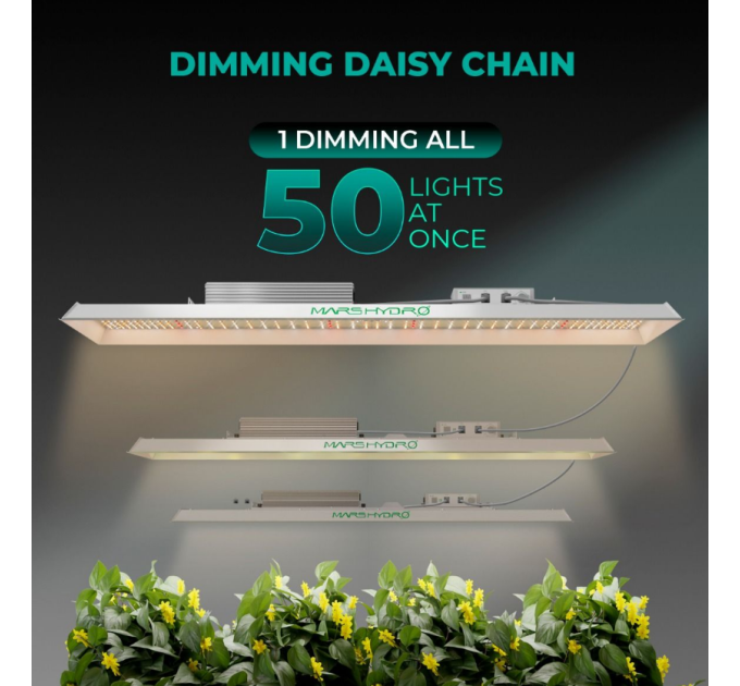 Светодиодная лампа Mars Hydro TSL 2000 Full Spectrum Dimmable 300 Вт + полный спектр для 120х60 палатки