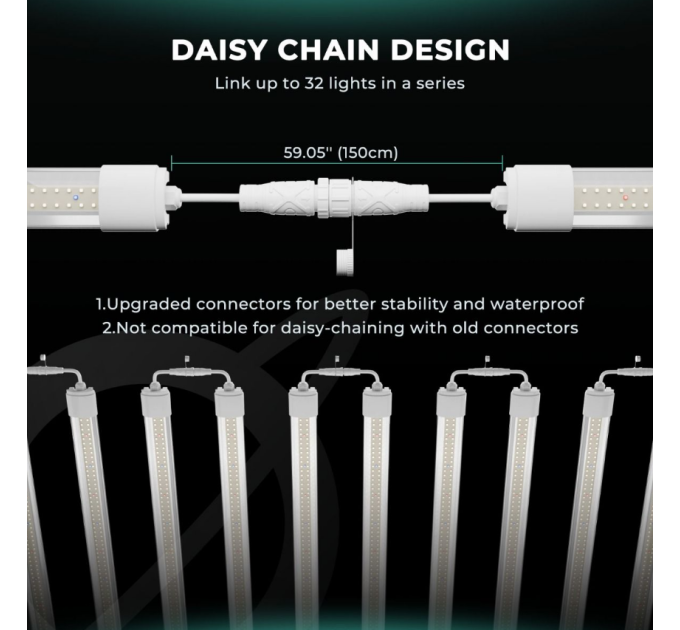 Світлодіодний світильник VG40 40W T5 60см для вирощування розсади та вегетації кімнатних рослин