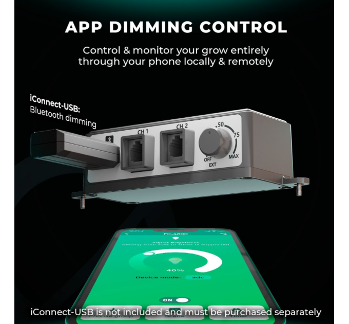 Світлодіодний Світлодіодний світильник для вирощування Mars Hydro FC 6500-EVO Samsung LM301H EVO 730W + повний спектр для намету 4x4