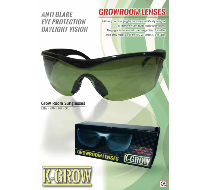 Захисні окуляри для ламп HPS / CFL / LED / MH. K-GROW