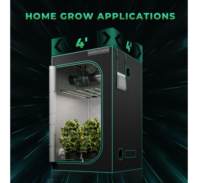 Світлодіодний світильник для вирощування Mars Hydro Smart Dimmable FC-E4800 Bridgelux 480W + повний спектр для великих площ