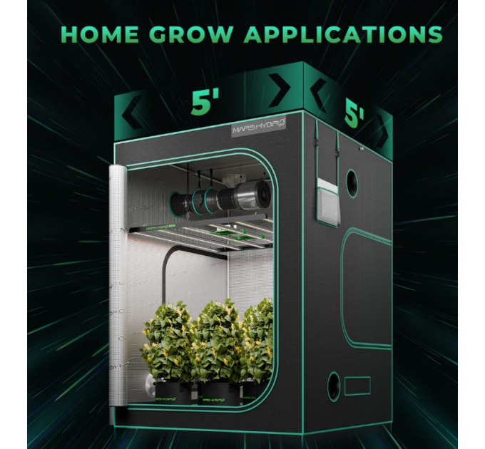 Світлодіодний світильник для вирощування Mars Hydro Smart Dimmable FC-E6500 BridgeLux 730W + повний спектр для комерційного гровінгу