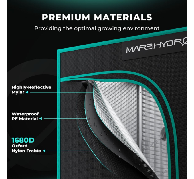 Гідропонний намет для вирощування -150x150x200 см