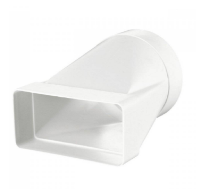 З'єднувач круглих і плоских каналів Вентс Ø 100~110х55 мм