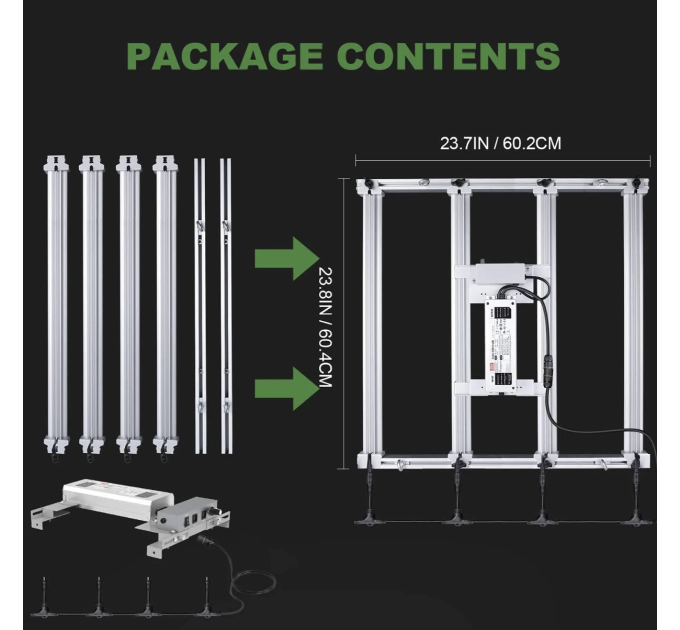 LED лампа Mars Hydro FC 3000 Led Grow Light Full Spectrum S300W