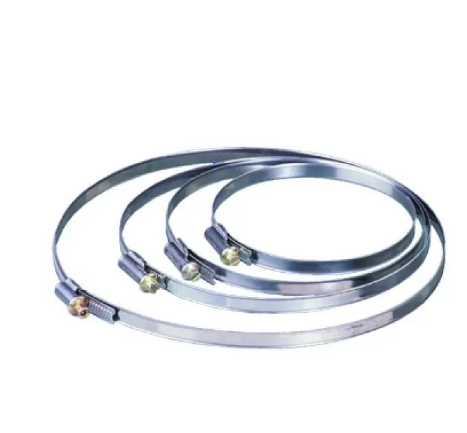 Хомут из оцинкованной стали 110-130 мм