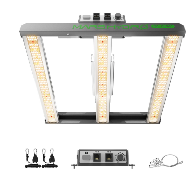 Світлодіодна лампа Mars Hydro Smart Dimmable FC-E1500 Bridgelux 150W + повний спектр для палатки 70 x 70 см