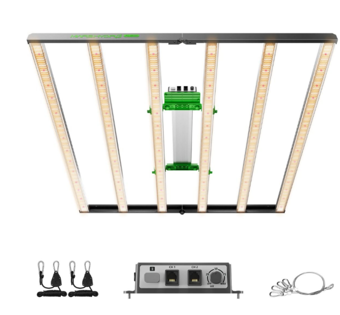 Світлодіодний світильник для вирощування Mars Hydro Smart Dimmable FC-E8000 BridgeLux 800W + повний спектр для вертикальних ферм з CO2