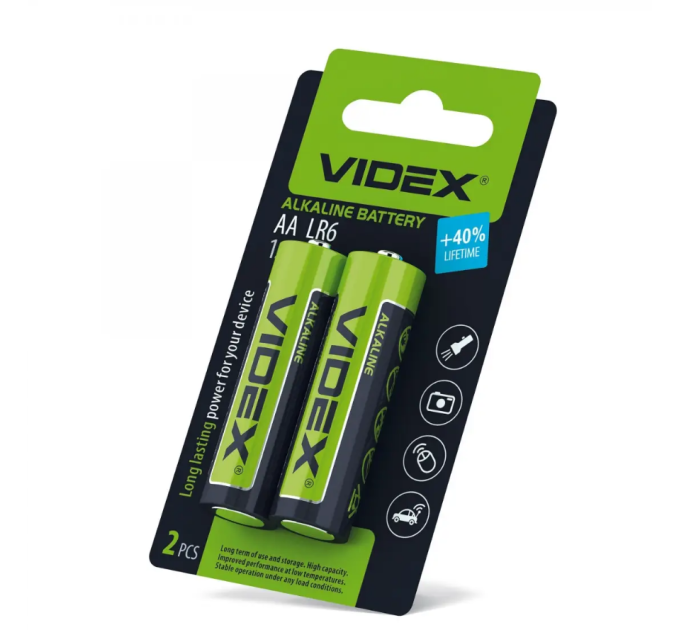 Батарейка лужна Videx LR6/AA 1 шт
