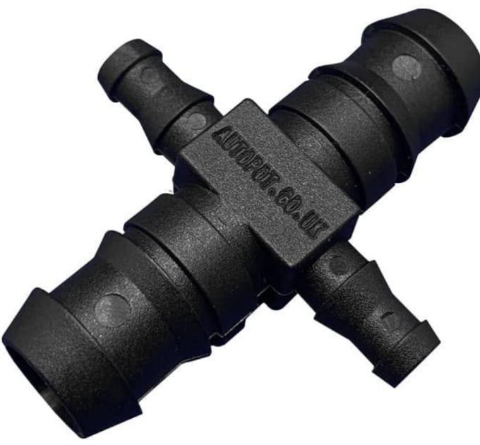 Штуцер перехідник 2х16 мм 2х9мм AutoPot