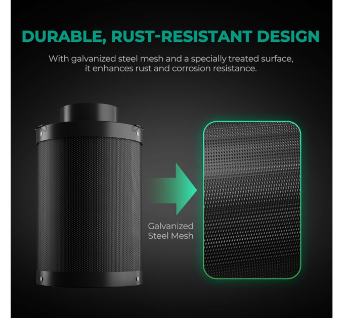 Вугільний фільтр Mars Hydro 150мм для контролю запаху