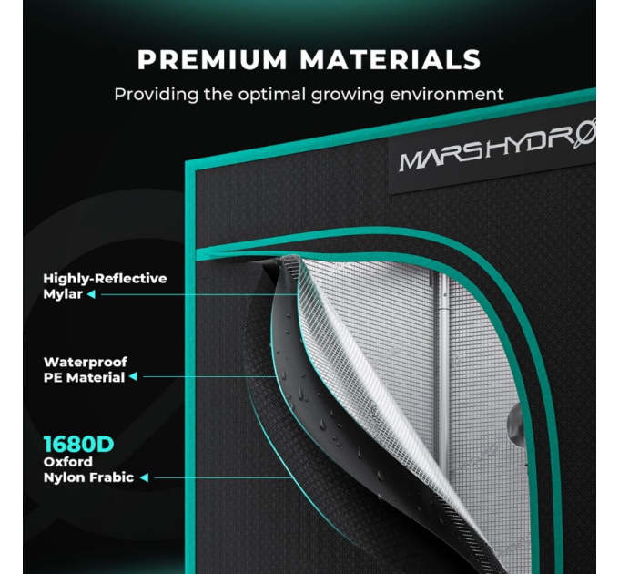 Гідропонний намет 240х120см для вирощування -240x120x200 см