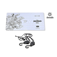 Комплект LED лампа THE JACKSON 150W V1, the Jungle (ручний димінг) + Підвіси Lighthangers 5kg