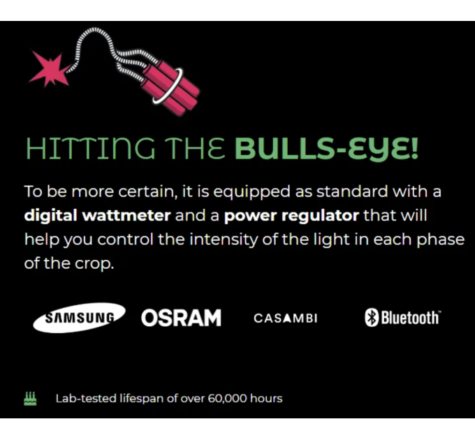 LED лампа THE EAGLE 750W, the Jungle (bluetooth димінг)