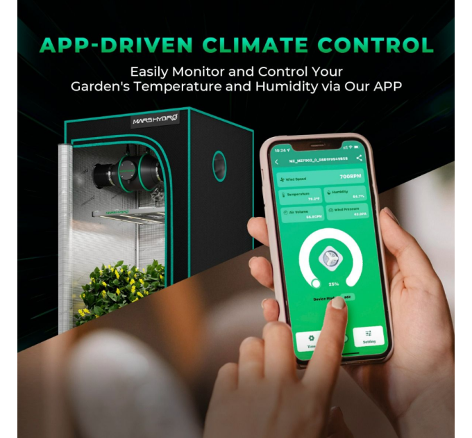 Вентилятор Mars Hydro iFresh 150mm Smart Inline Duct Fan