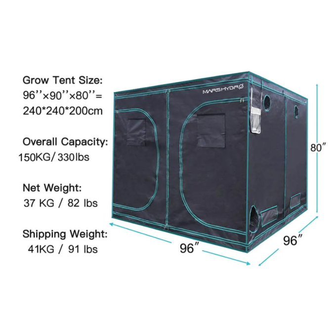 Гроубокс Mars Hydro 240x240x200 см