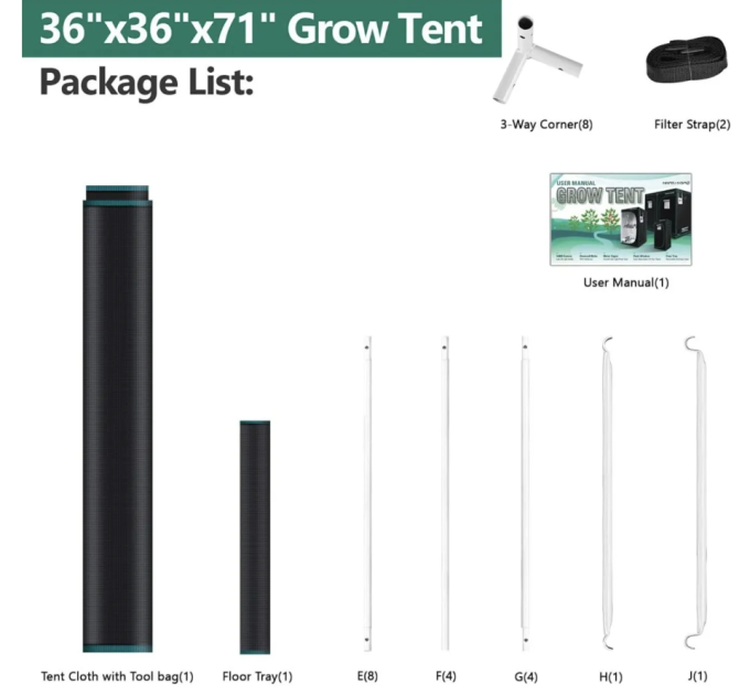 Гроубокс Mars Hydro 90x90x180 см