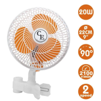 Вентилятор для обдування Cornwall Electronics 20W 2SPEED clip oscillating fan