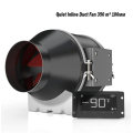 Канальний вентилятор з контролером температури та вологості Quiet Inline Duct Fan 350 m³ 100мм