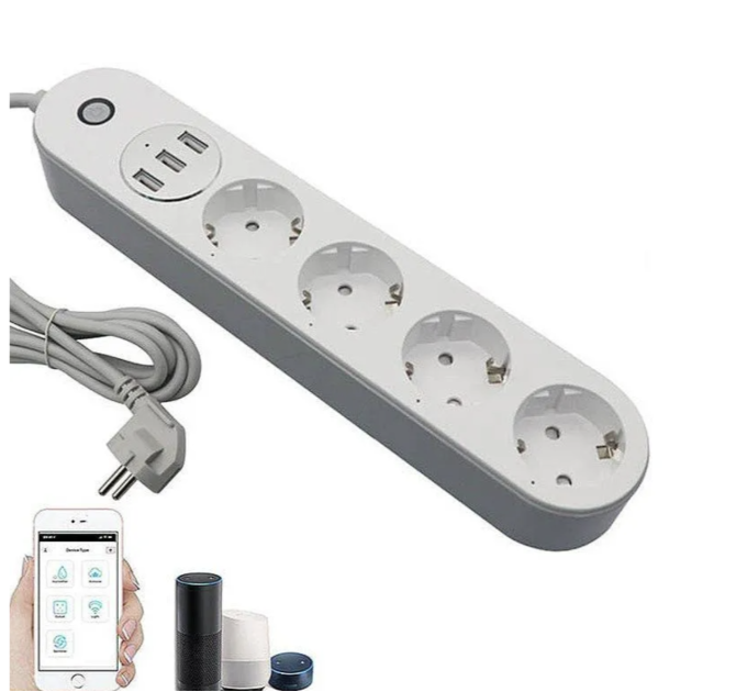 WiFi сетевой фильтр на 4 розетки SA-P402A