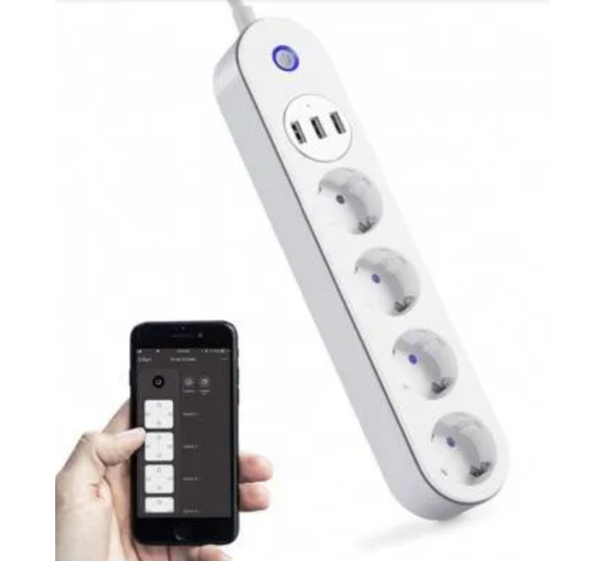 WiFi сетевой фильтр на 4 розетки SA-P402A