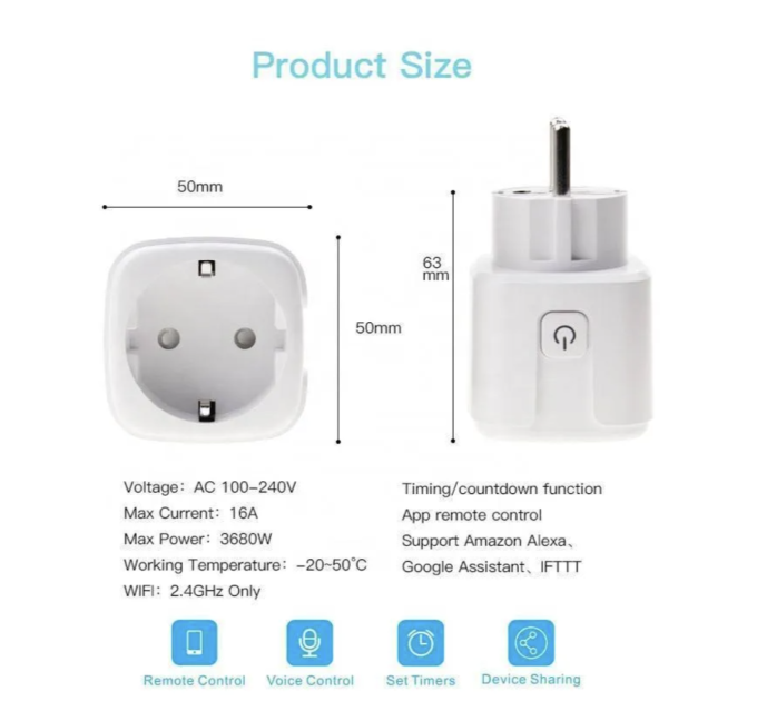  Wi-fi розетка smart plug