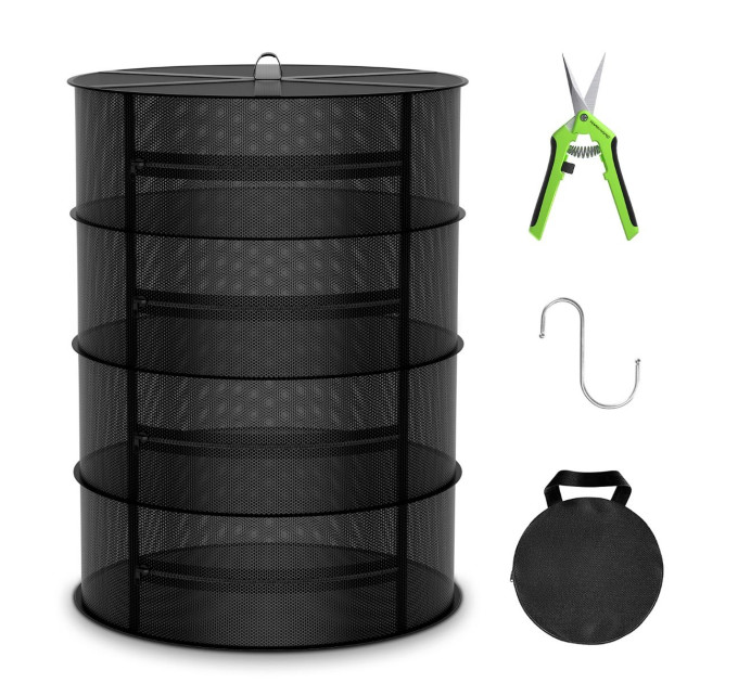 Mars Hydro 4-рівнева сітчаста сушарка для трав із секатором