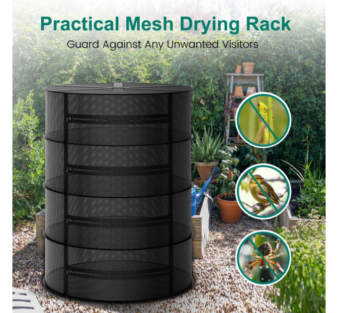 Mars Hydro 4-рівнева сітчаста сушарка для трав із секатором