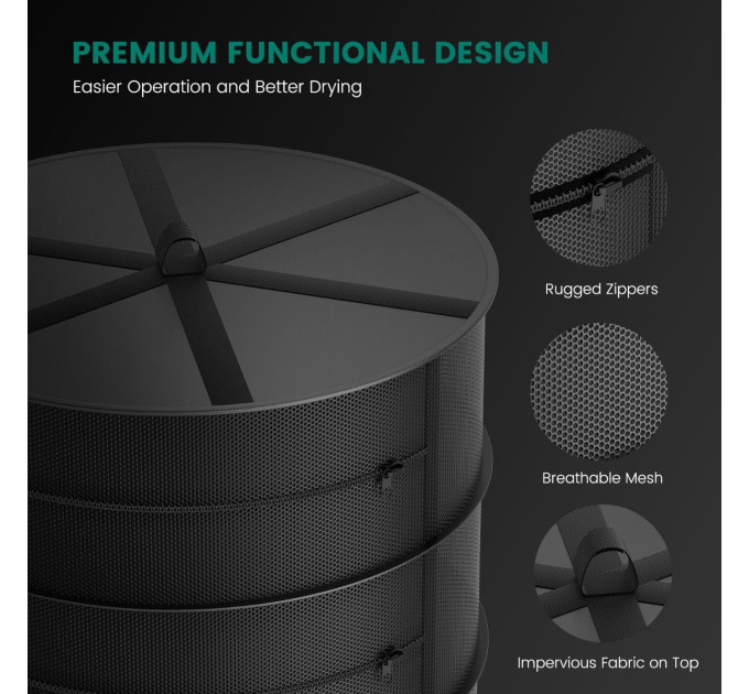 Mars Hydro 4-рівнева сітчаста сушарка для трав із секатором