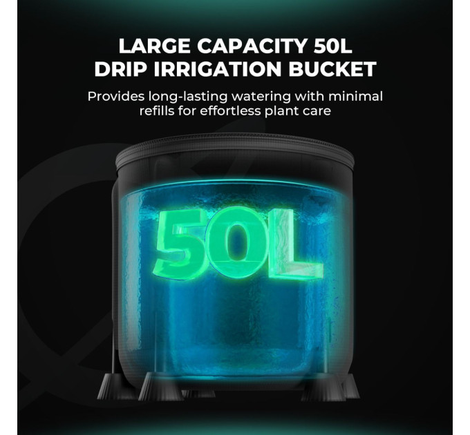 Mars Hydro Новий складаний комплект крапельного зрошення з відром для 8 кімнатних рослин