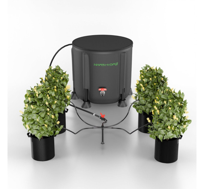 Mars Hydro Новий складаний комплект крапельного зрошення з відром для 8 кімнатних рослин
