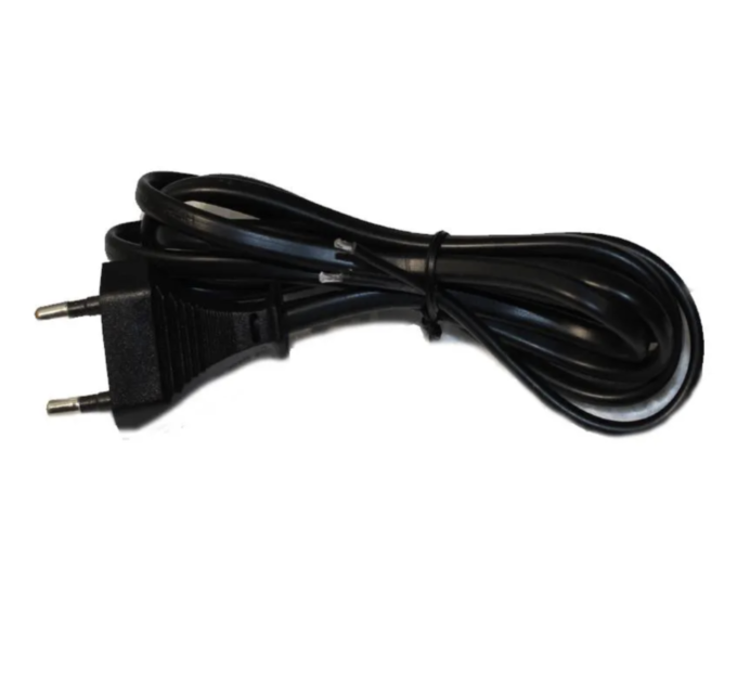 Шнур ШВВП 2х0,75 мідний, плоский 1,8м з виделкою