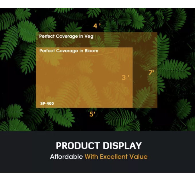 Best Sellers SP400 New Folding Plant Growth 400W Full Spectrum LED Samsung Lm281b