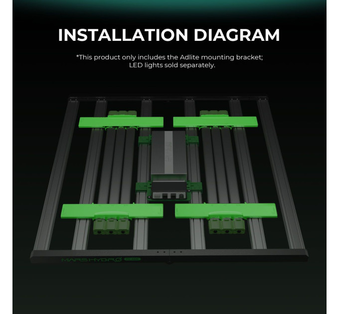 Пластикове монтажне кріплення (запасна частина) Mars Hydro Adlite 