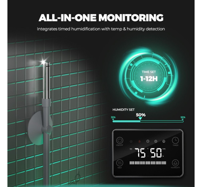 15-літровий зволожувач для рослин з ультразвуковим холодним туманом Mars Hydro 