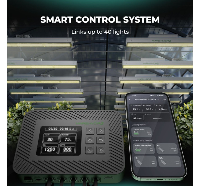  Розумна система контролю клімату Mars Hydro Controller 43