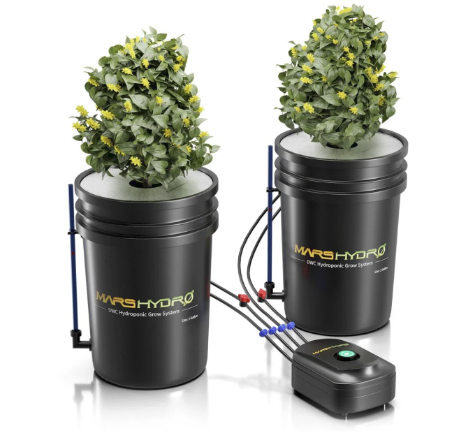 Киснева повітряна помпа для гідропонної системи DWC, 8 Вт, 7 л/хв, аератор для акваріума (лише повітряна помпа) Mars Hydro