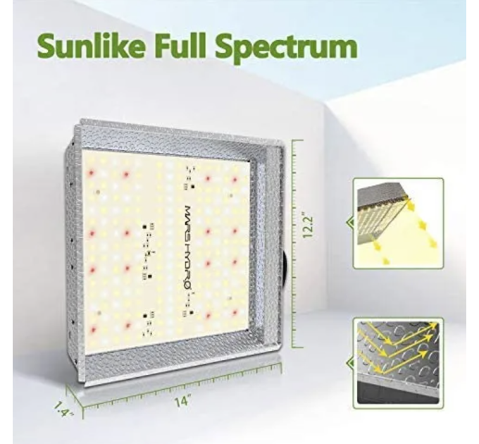LED Mars Hydro TS 600 Led Plant Grow Lights, Sunlike Spectrum