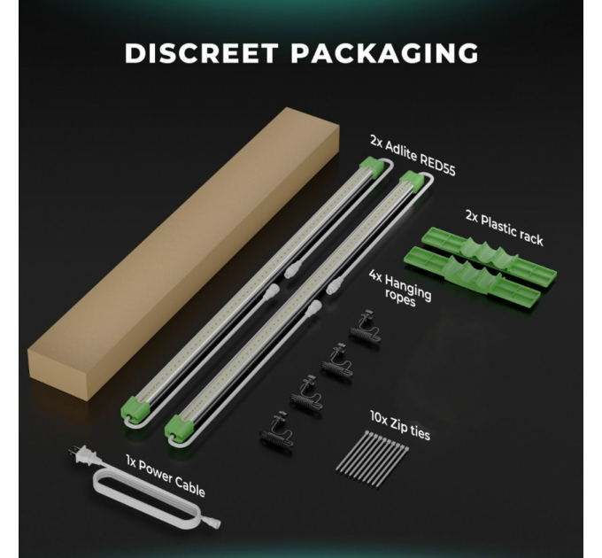 Mars Hydro Adlite R55 Deep Red Supplemental LED Grow Light Bar (2-Pack)