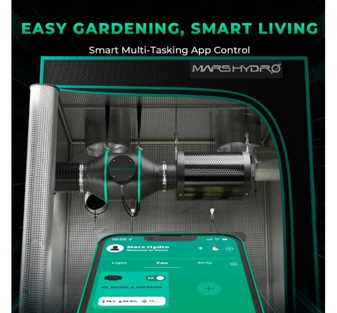 Mars Hydro iFresh 4-Inch Smart Inline Duct Fan